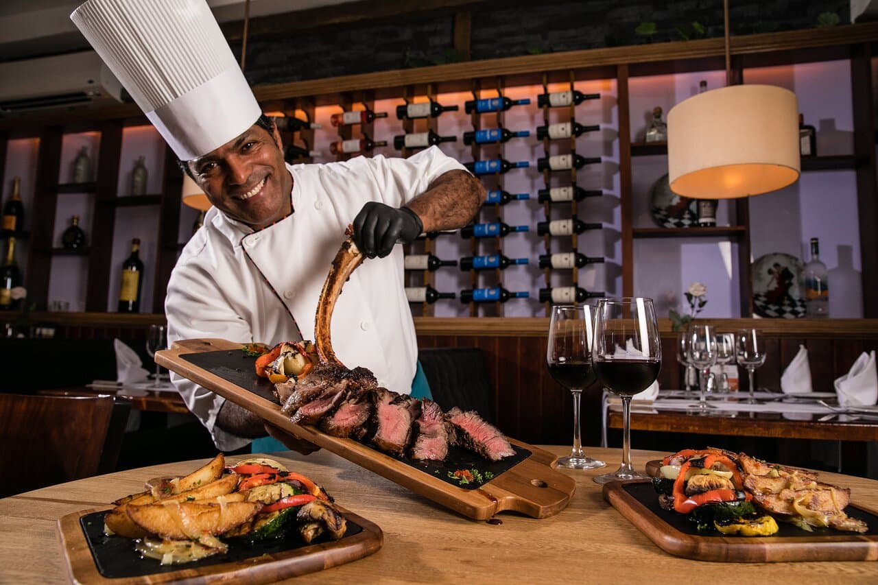 Chef with tomahawk