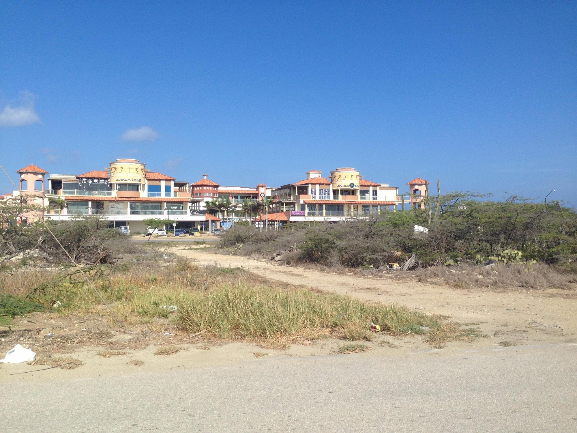 Follow dirt road for shortcut to beach