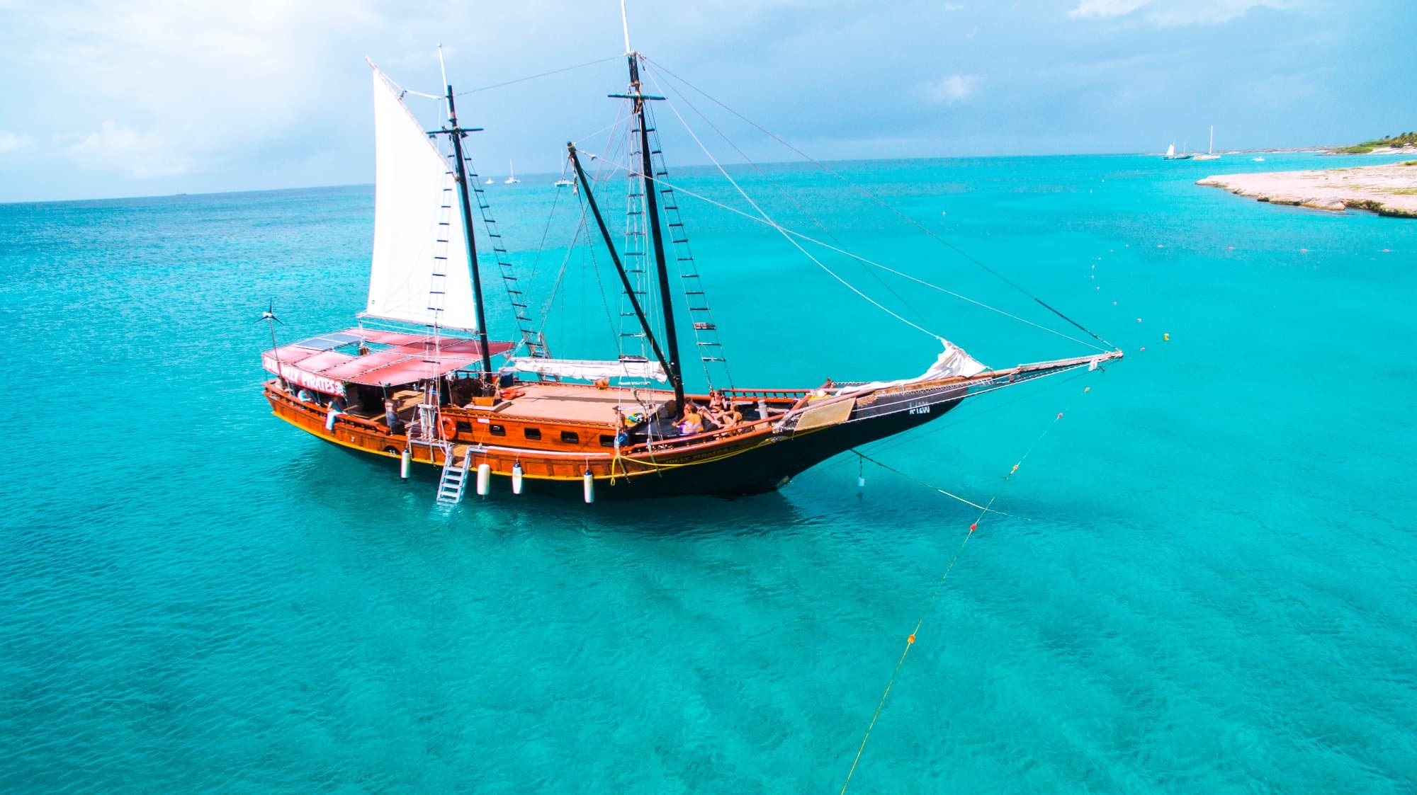 Choose a Snorkel or Sunset Cruises aboard the Jolly Pirates.